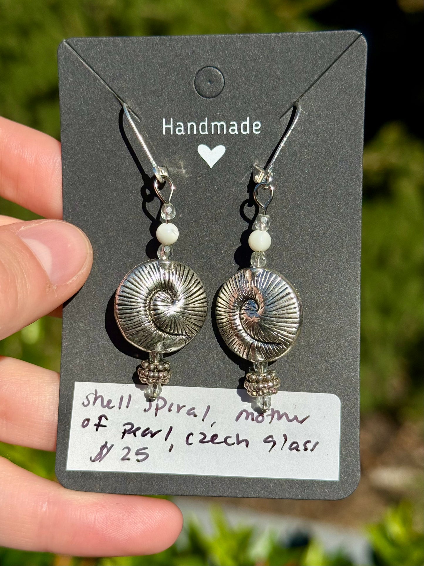 Logarithmic Spiral Earrings