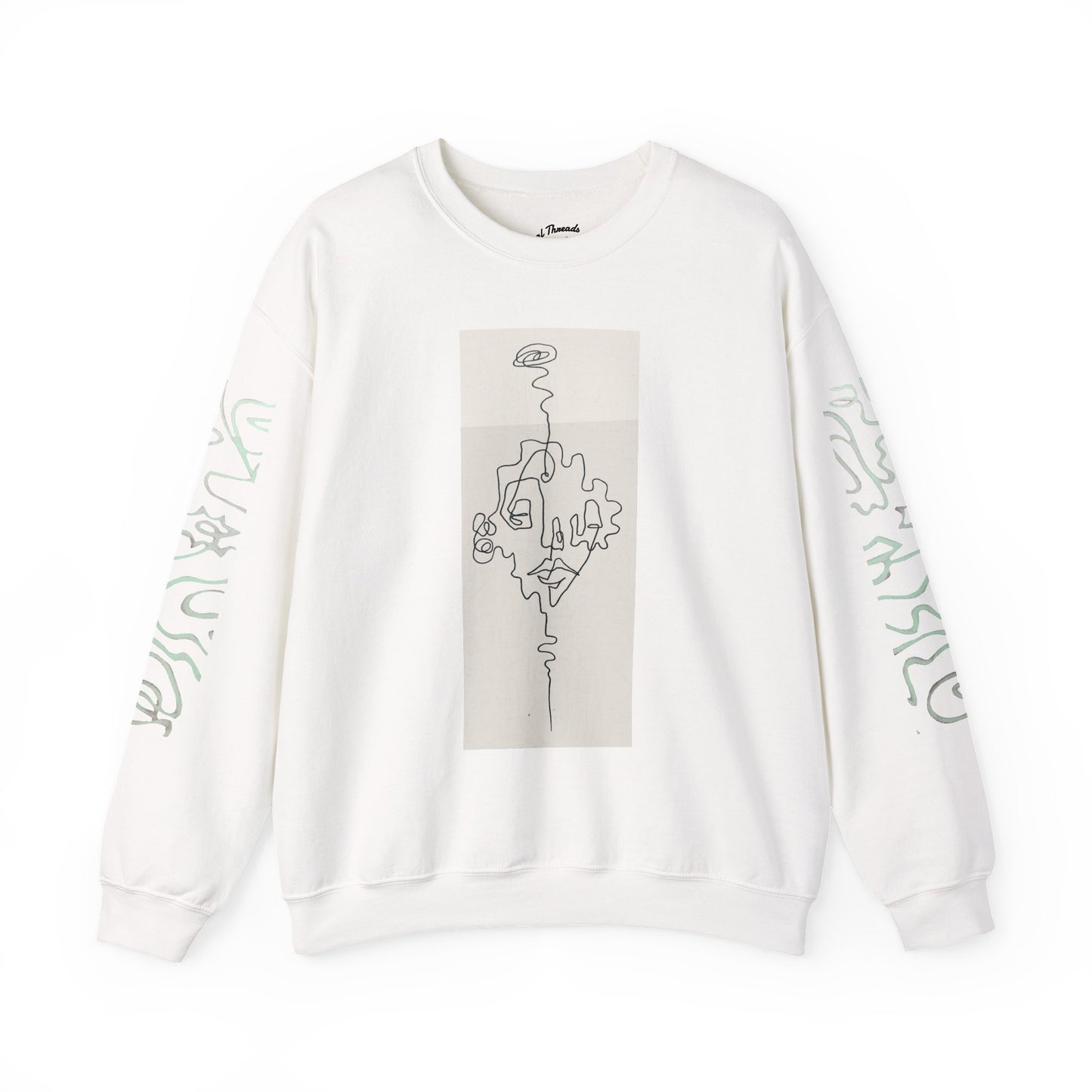 Up and Out- Single Line: Unisex Heavy Blend™ Crewneck Sweatshirt