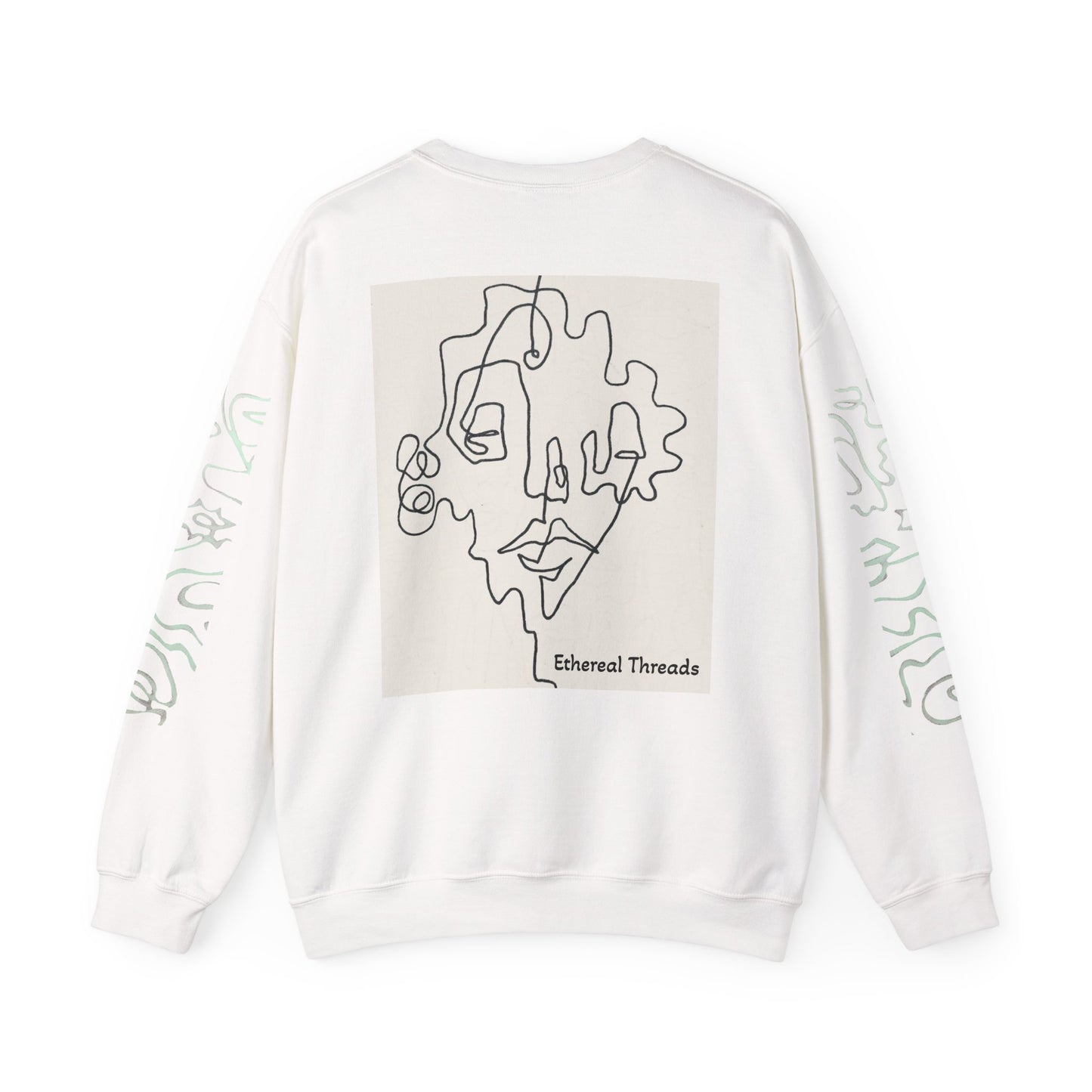 Up and Out- Single Line: Unisex Heavy Blend™ Crewneck Sweatshirt
