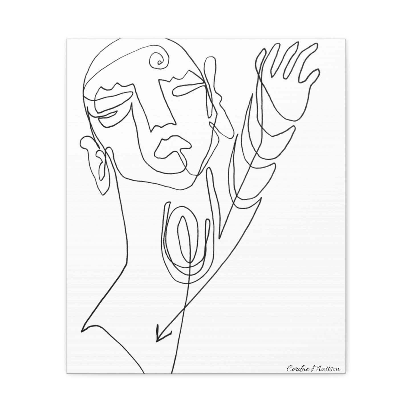 ‘Reaching’ Matte Canvas, Stretched, 1.25"