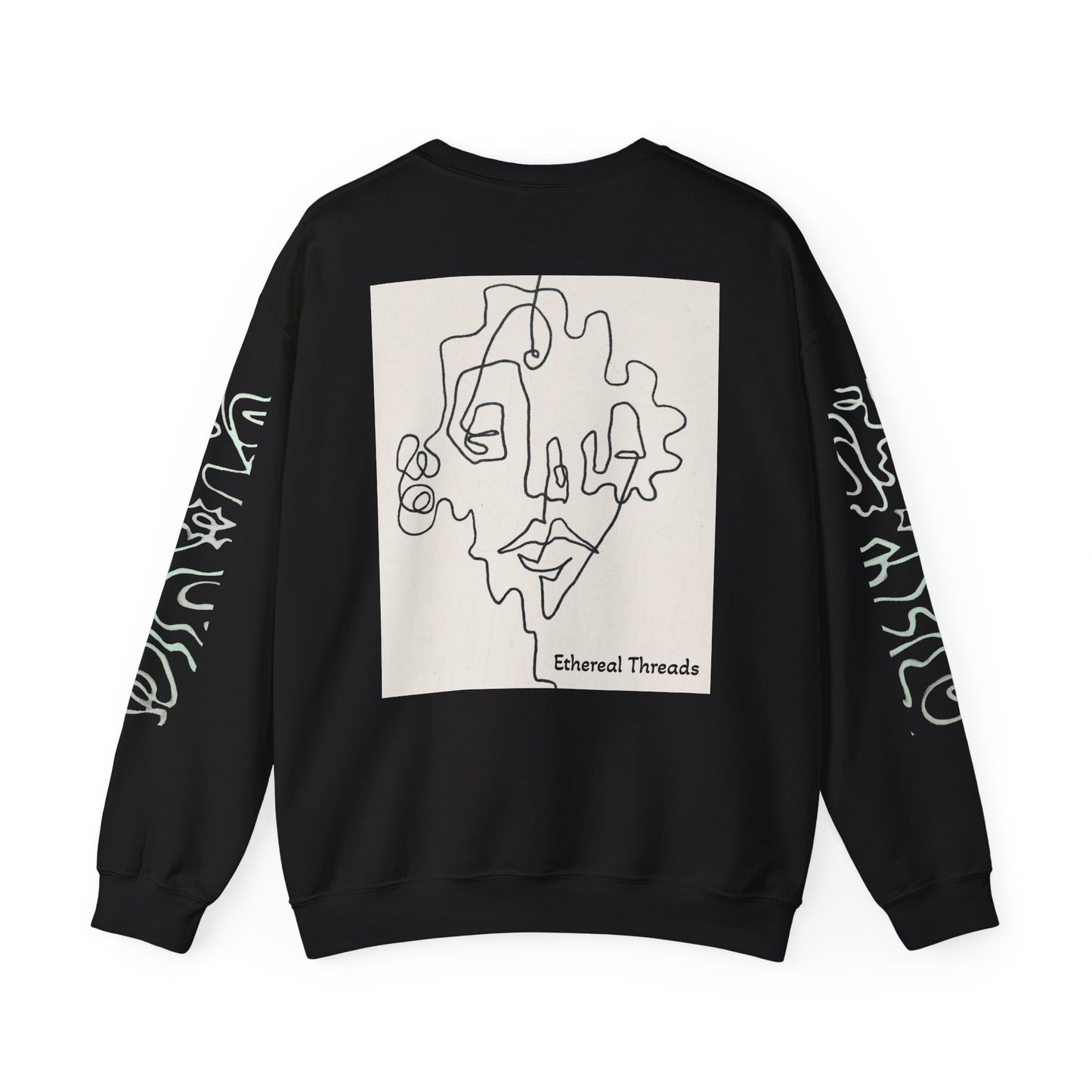 Up and Out- Single Line: Unisex Heavy Blend™ Crewneck Sweatshirt
