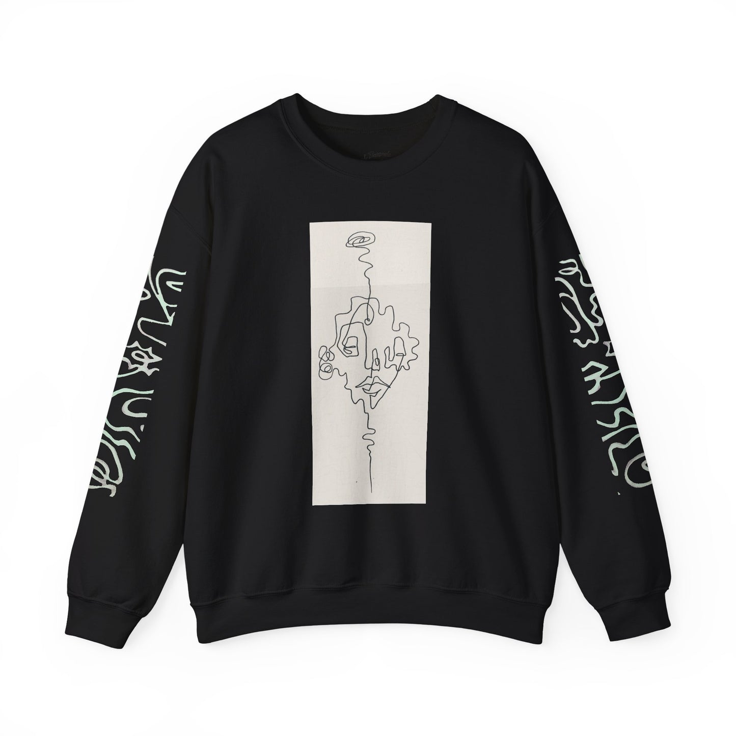 Up and Out- Single Line: Unisex Heavy Blend™ Crewneck Sweatshirt