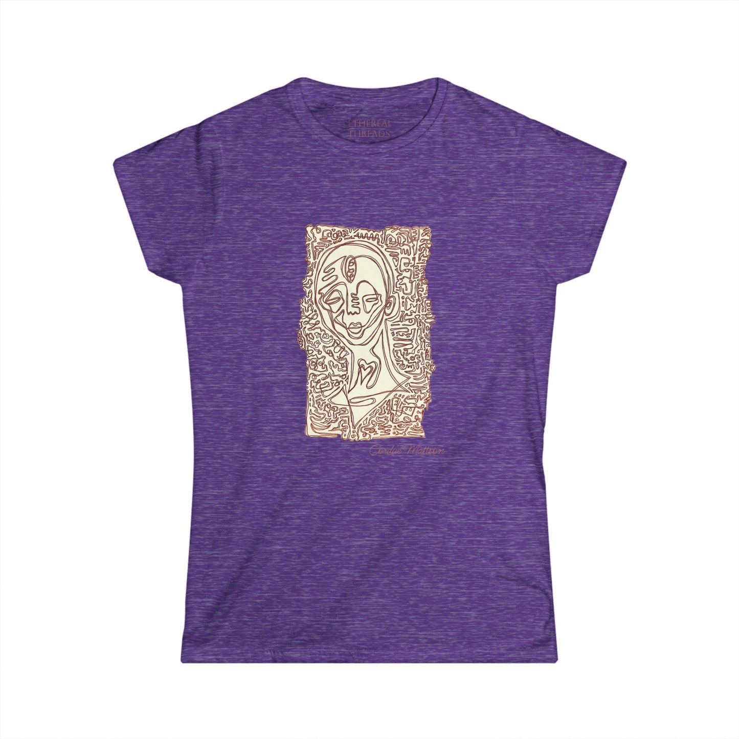 ‘Surrounding Energy’ - Femme Cut Softstyle Tee