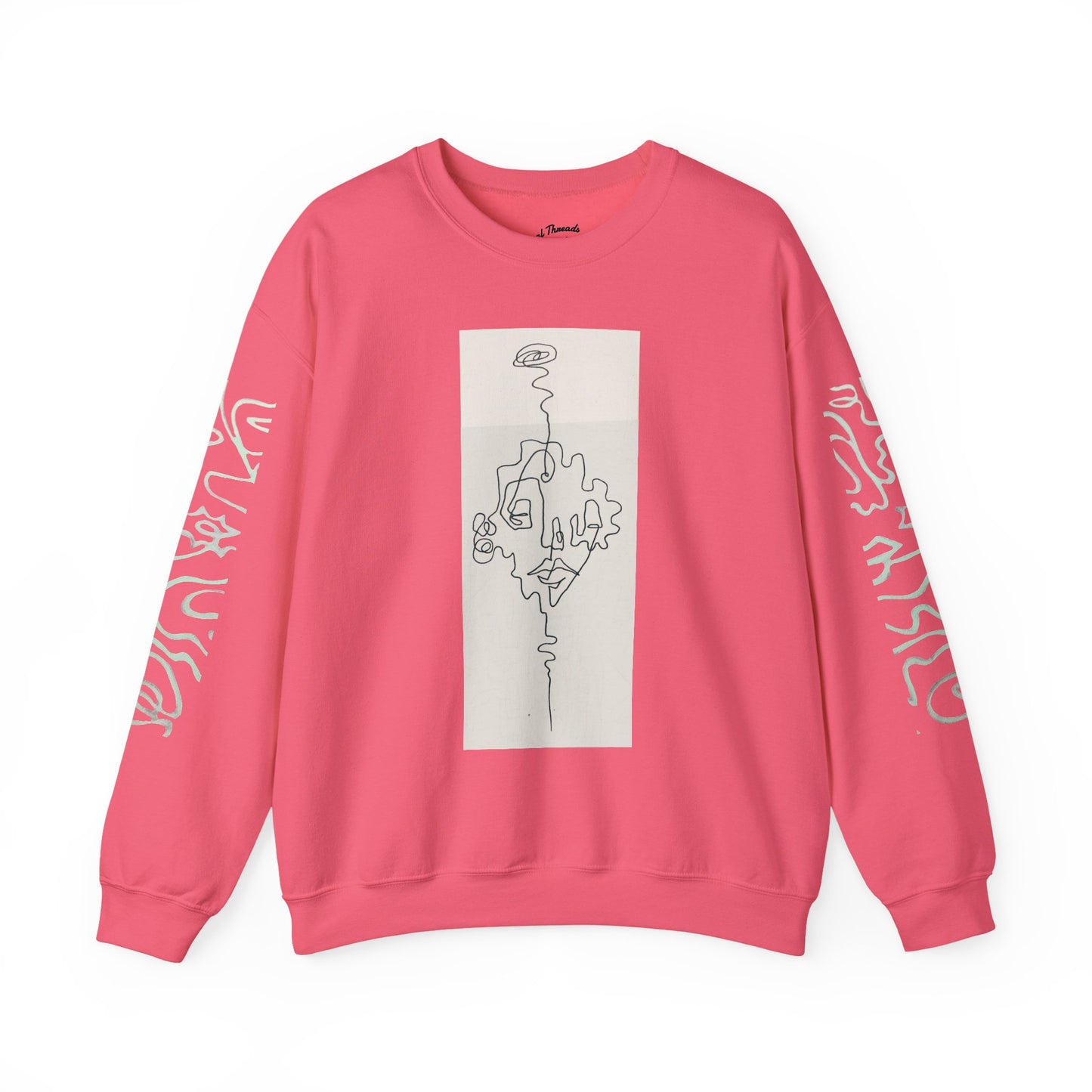 Up and Out- Single Line: Unisex Heavy Blend™ Crewneck Sweatshirt