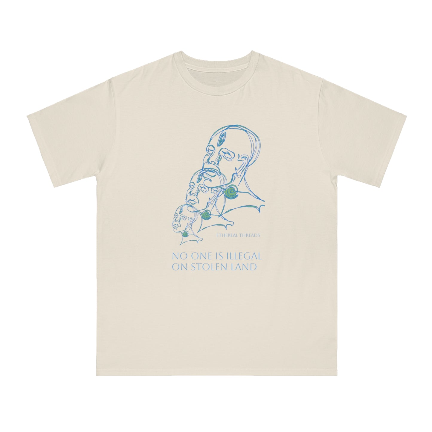 No one is illegal on stolen land- Organic Unisex Classic T-Shirt