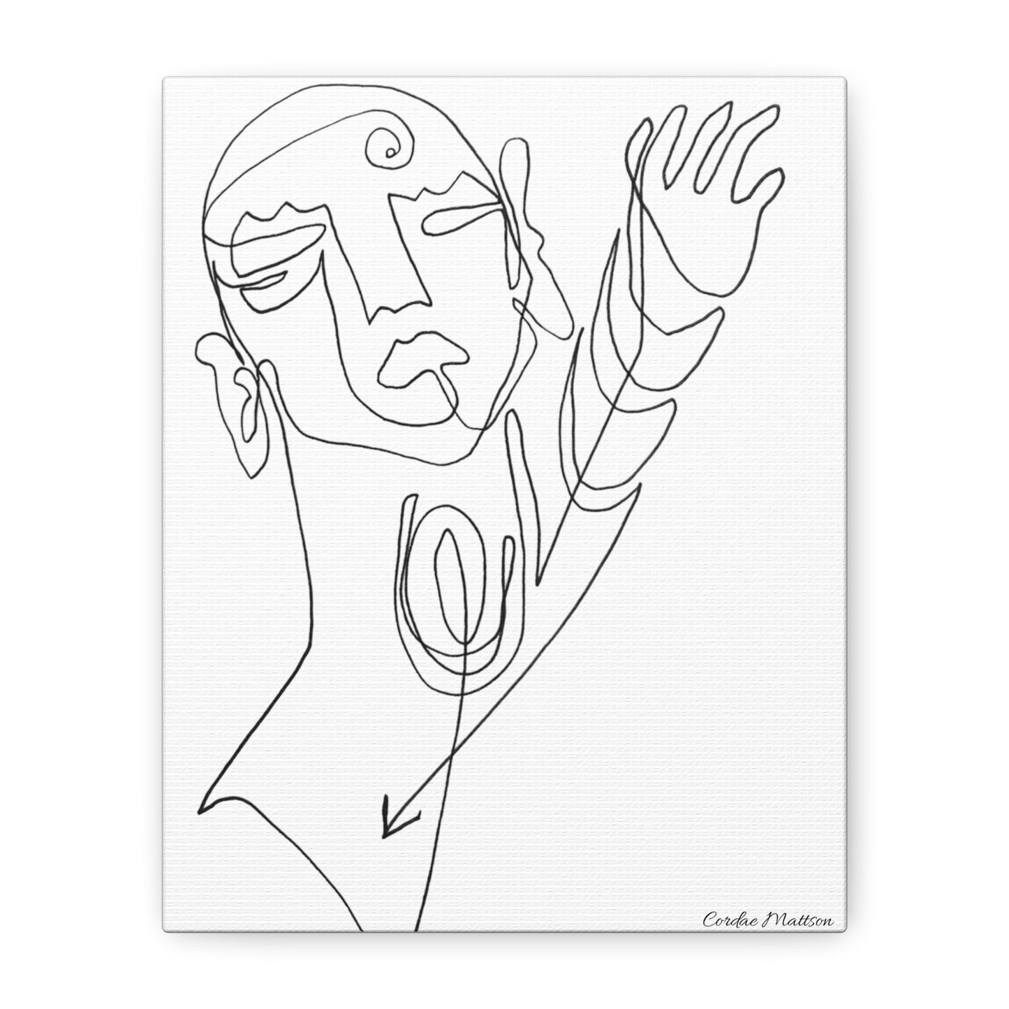 ‘Reaching’ Matte Canvas, Stretched, 1.25"