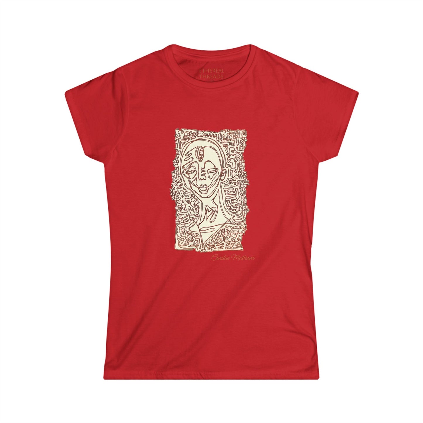 ‘Surrounding Energy’ - Femme Cut Softstyle Tee