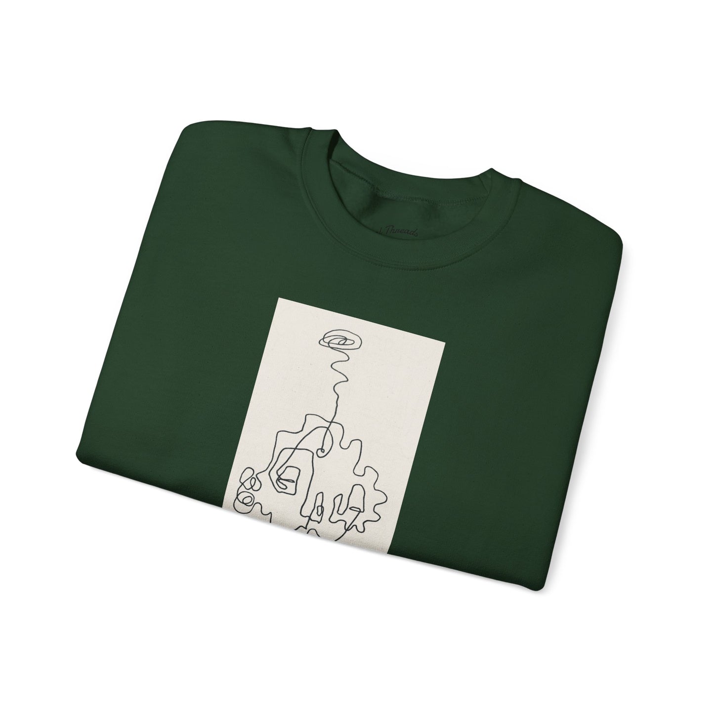 Up and Out- Single Line: Unisex Heavy Blend™ Crewneck Sweatshirt