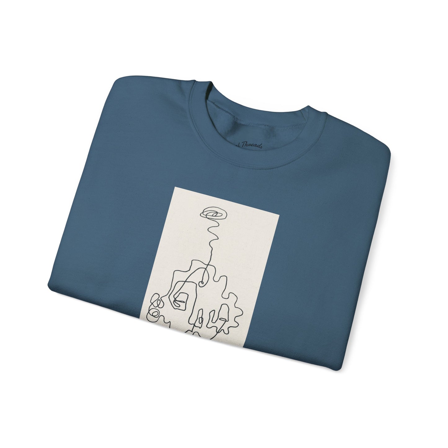 Up and Out- Single Line: Unisex Heavy Blend™ Crewneck Sweatshirt