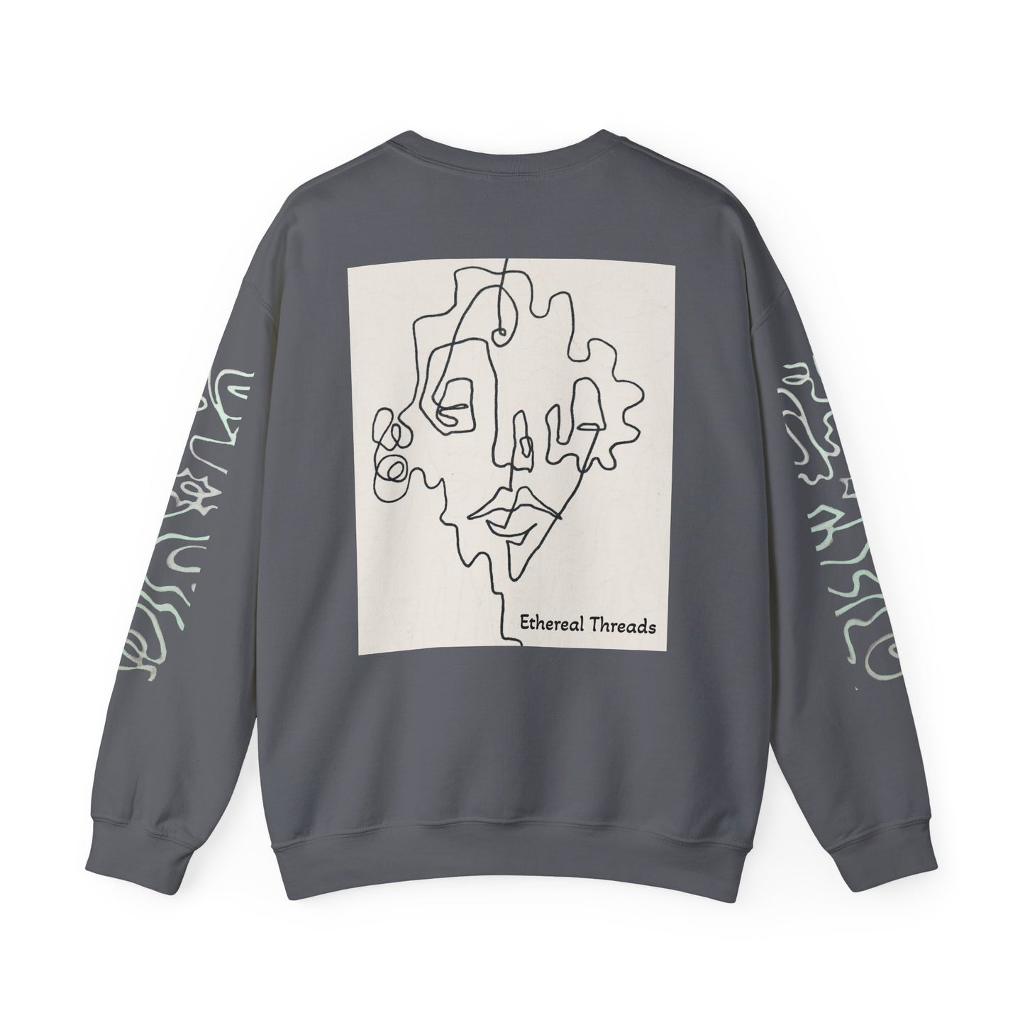 Up and Out- Single Line: Unisex Heavy Blend™ Crewneck Sweatshirt