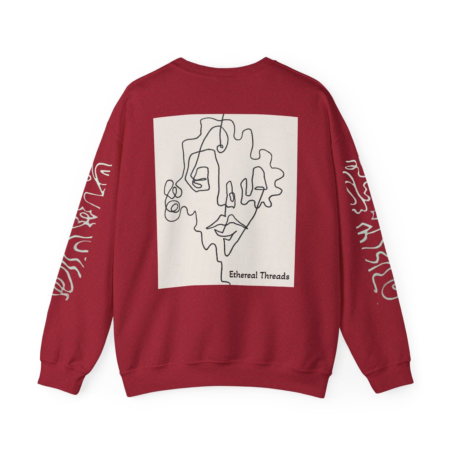 Up and Out- Single Line: Unisex Heavy Blend™ Crewneck Sweatshirt