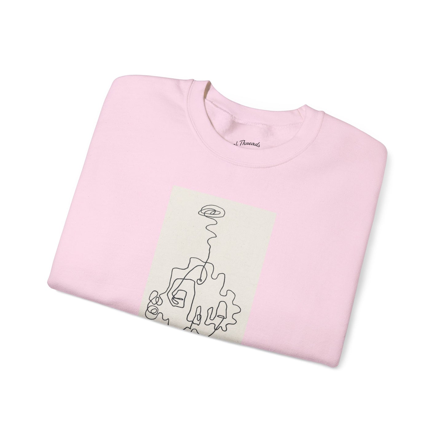 Up and Out- Single Line: Unisex Heavy Blend™ Crewneck Sweatshirt