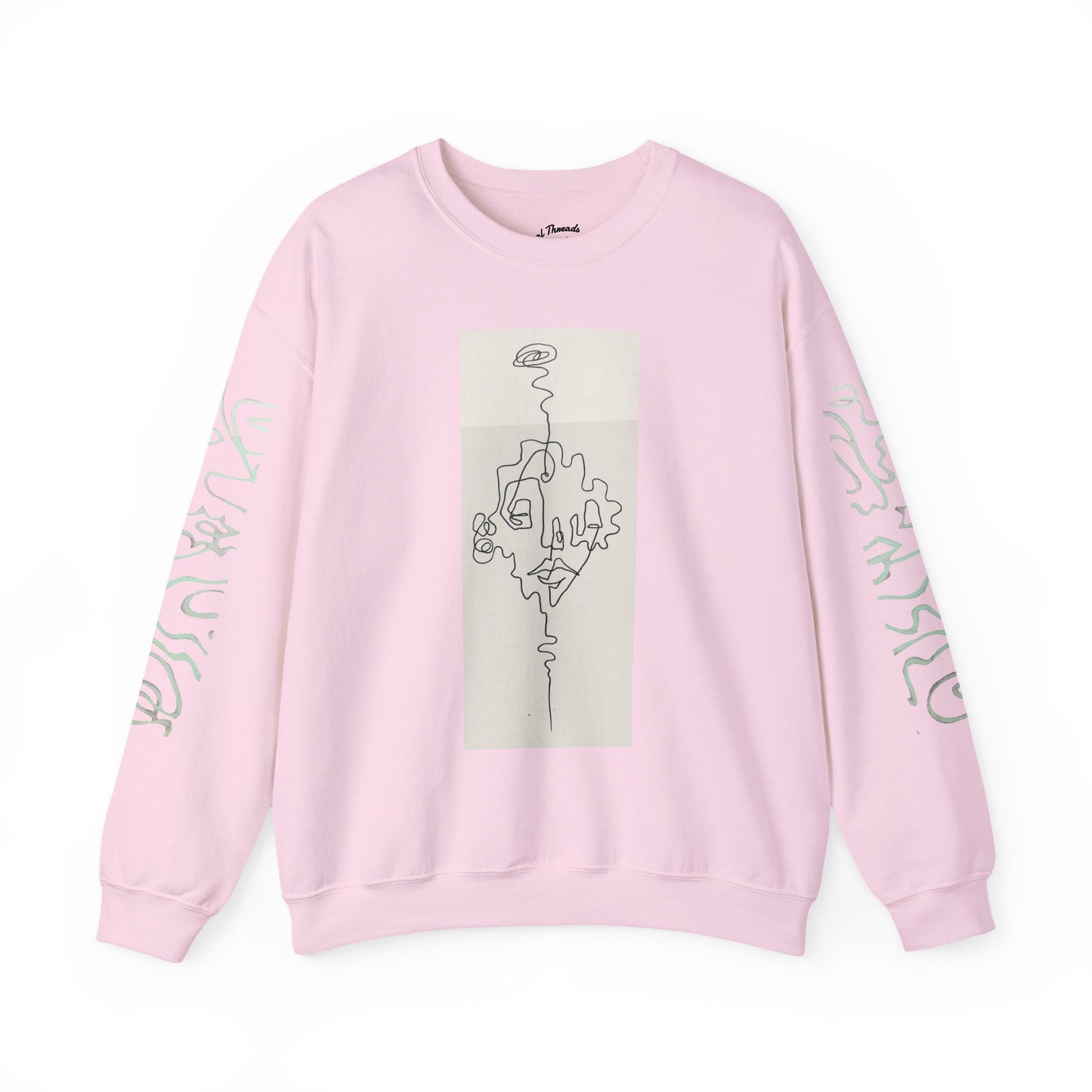 Up and Out- Single Line: Unisex Heavy Blend™ Crewneck Sweatshirt