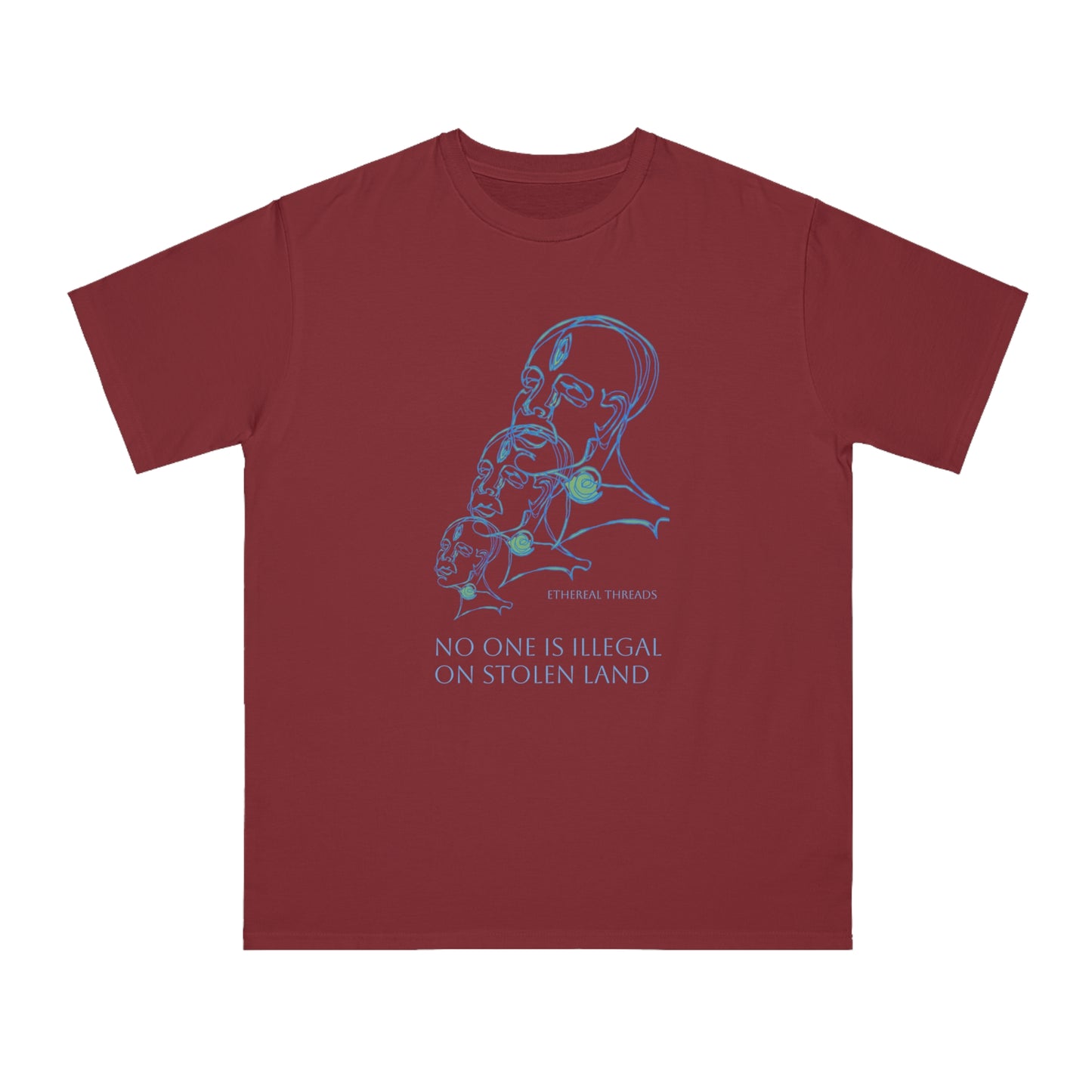 No one is illegal on stolen land- Organic Unisex Classic T-Shirt