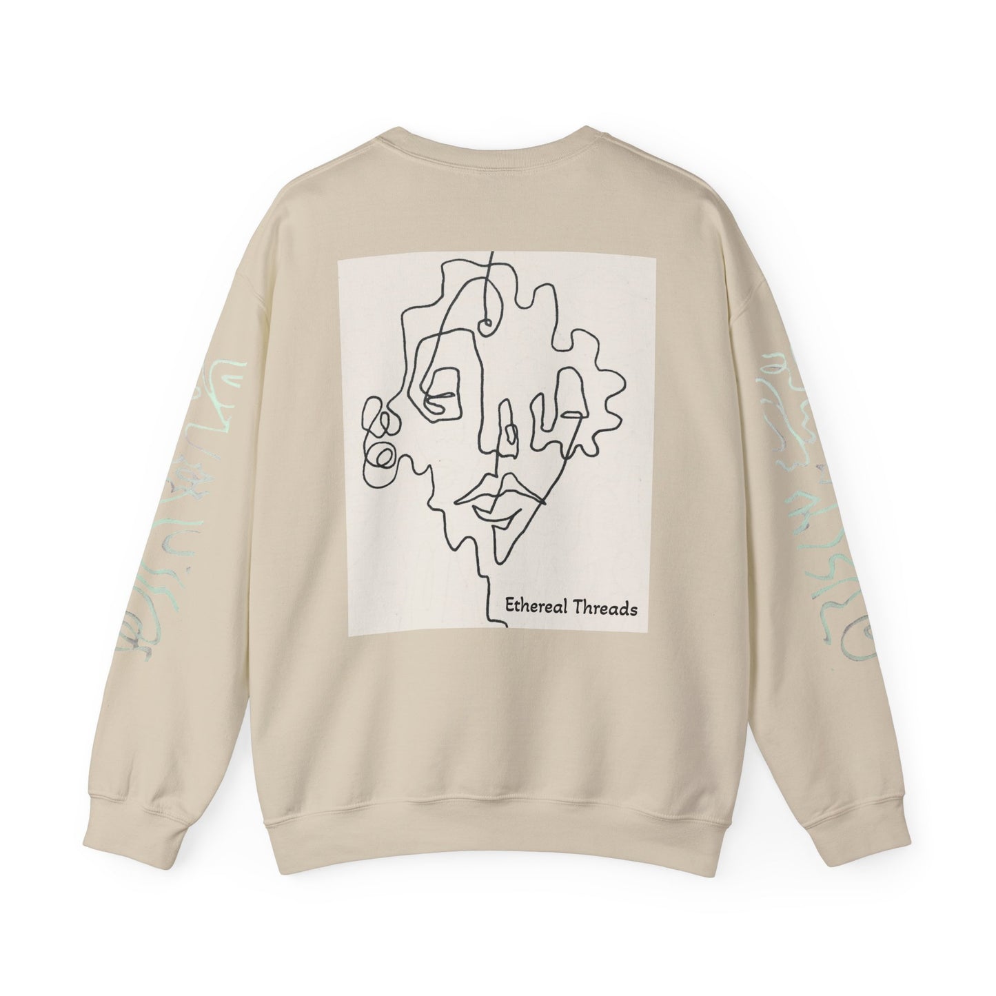 Up and Out- Single Line: Unisex Heavy Blend™ Crewneck Sweatshirt