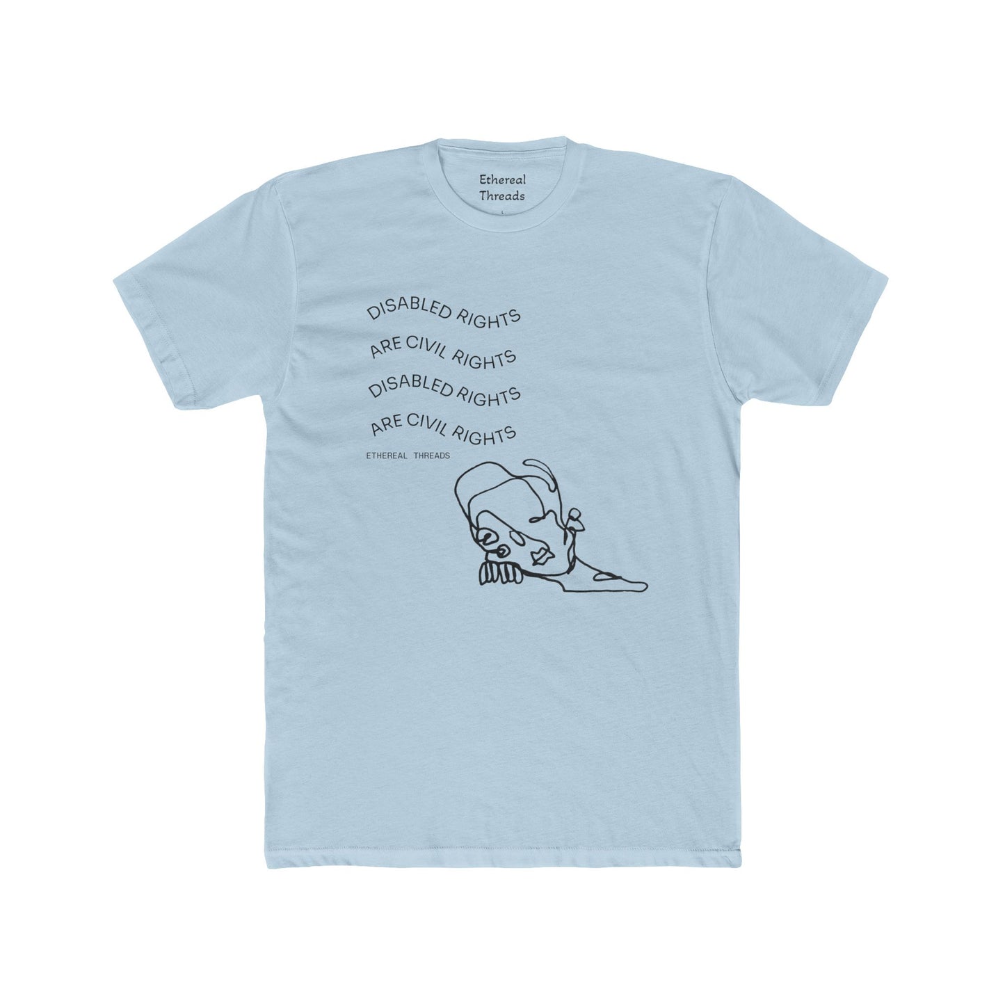 DISABILITY RIGHTS Unisex Cotton Crew Tee