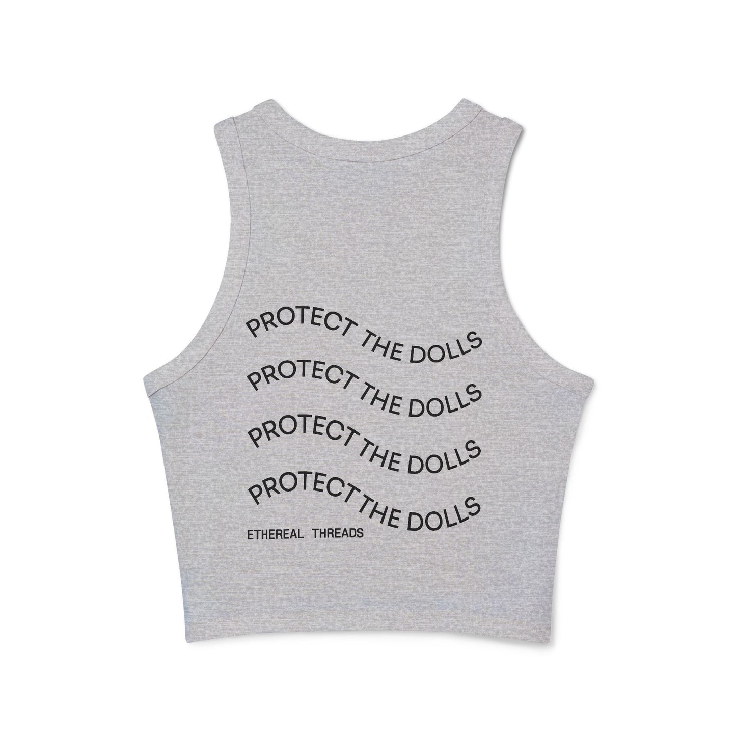 Support The Dolls Micro Rib Racer Tank Top