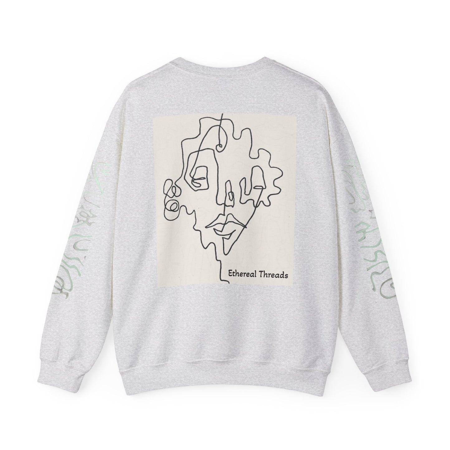 Up and Out- Single Line: Unisex Heavy Blend™ Crewneck Sweatshirt