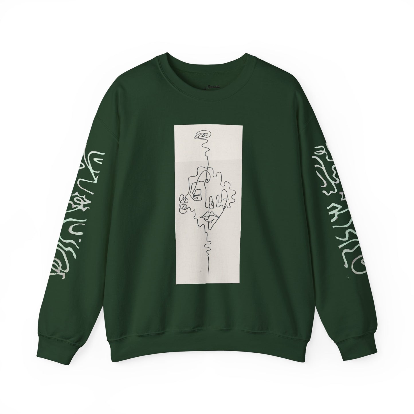Up and Out- Single Line: Unisex Heavy Blend™ Crewneck Sweatshirt