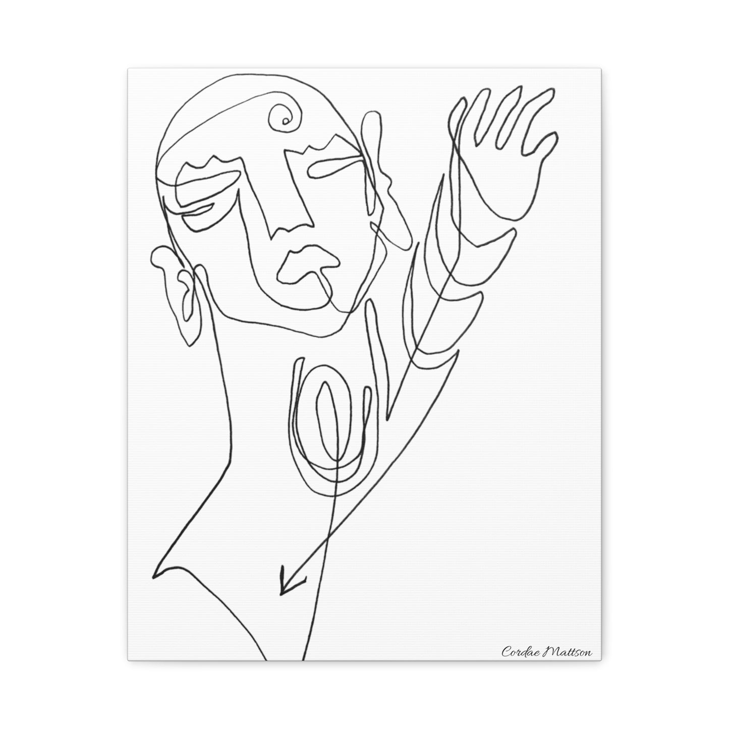 ‘Reaching’ Matte Canvas, Stretched, 1.25"