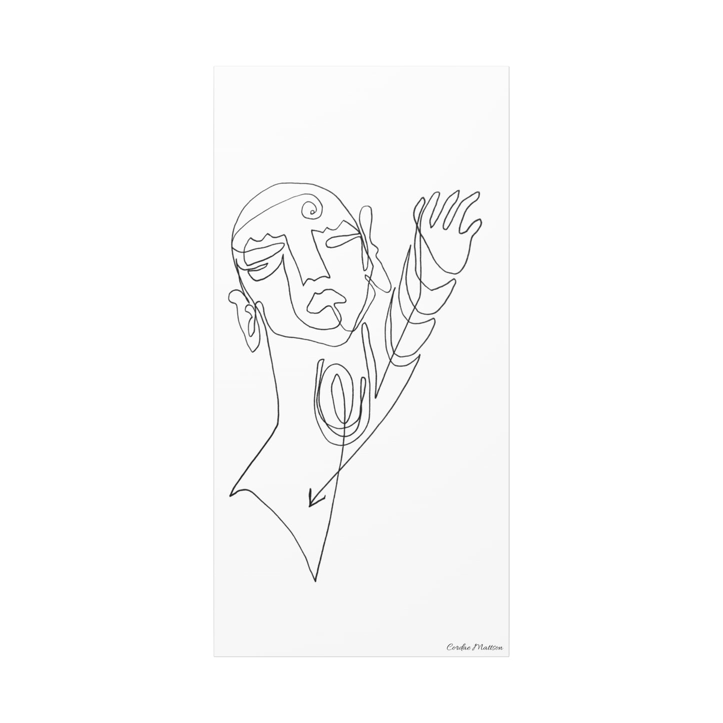 ‘Reaching’ Matte Canvas, Stretched, 1.25"