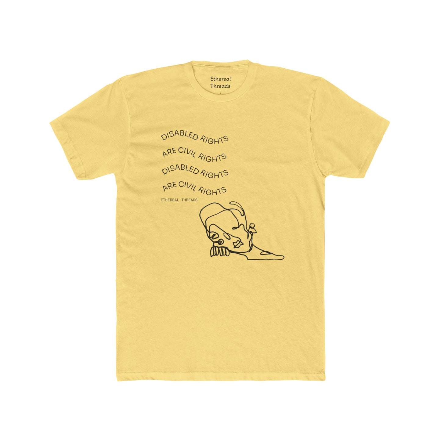 DISABILITY RIGHTS Unisex Cotton Crew Tee