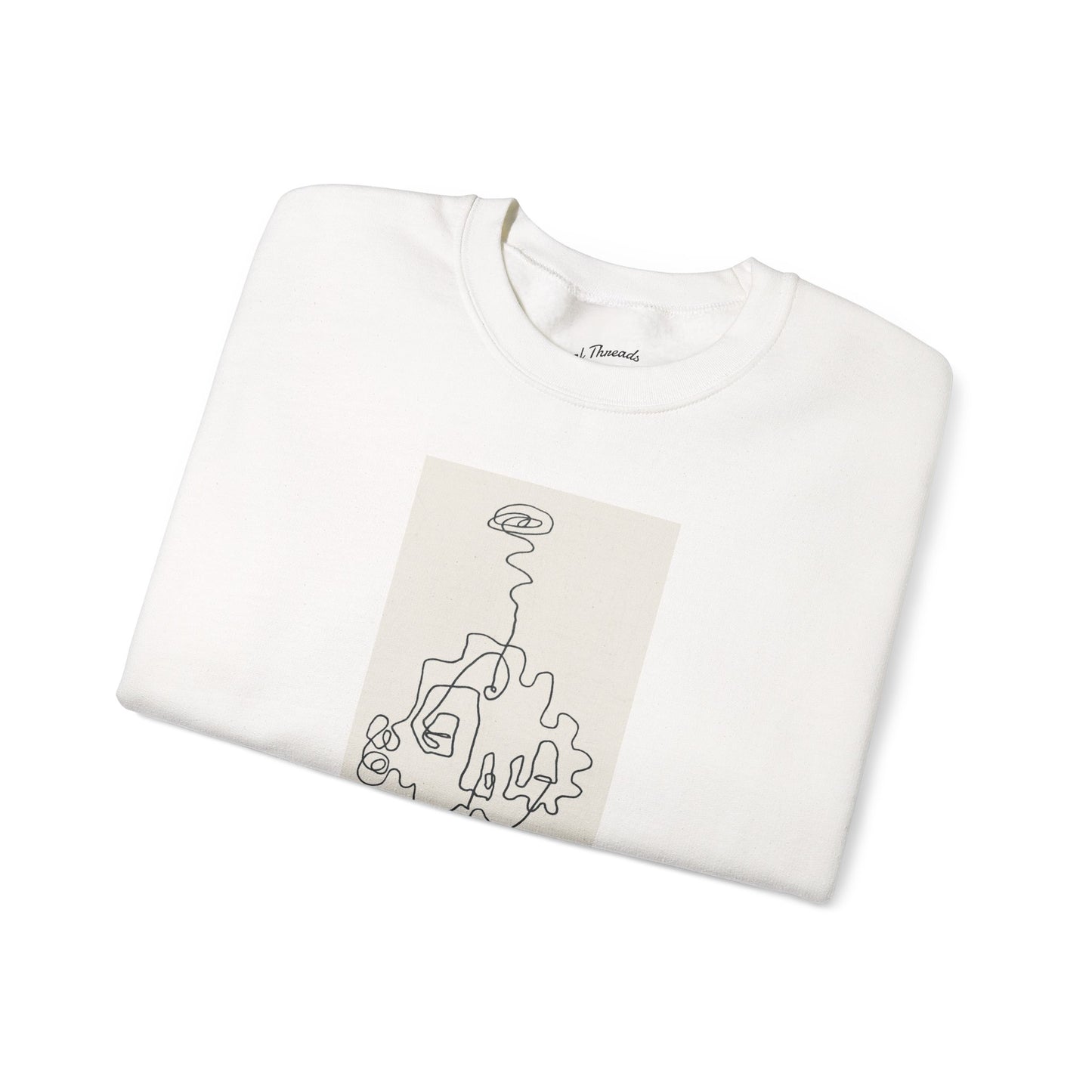 Up and Out- Single Line: Unisex Heavy Blend™ Crewneck Sweatshirt