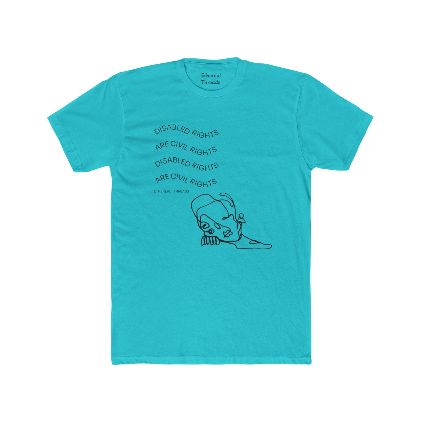 DISABILITY RIGHTS Unisex Cotton Crew Tee