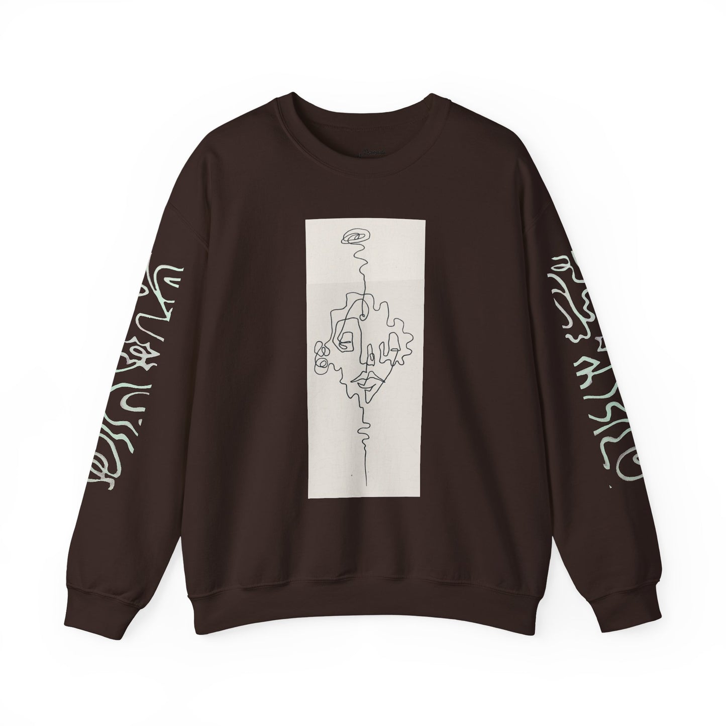 Up and Out- Single Line: Unisex Heavy Blend™ Crewneck Sweatshirt