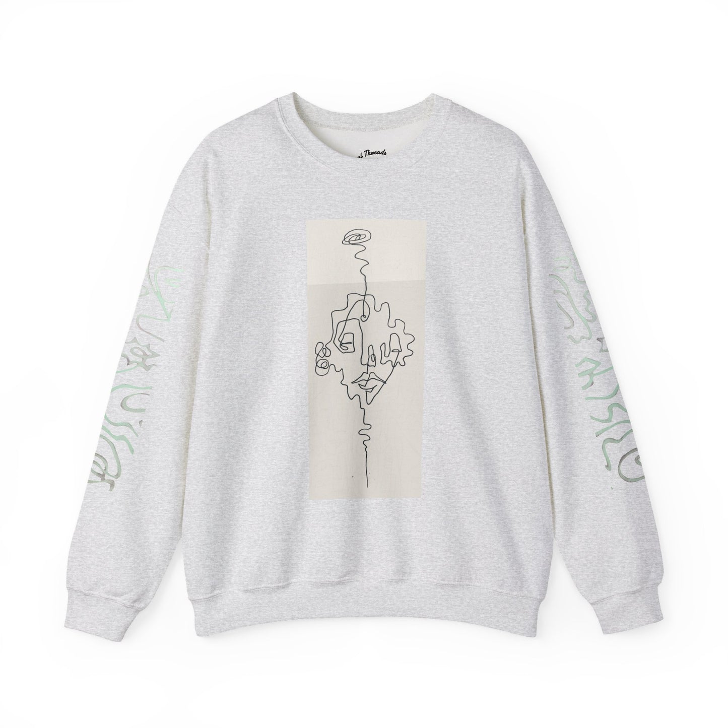 Up and Out- Single Line: Unisex Heavy Blend™ Crewneck Sweatshirt
