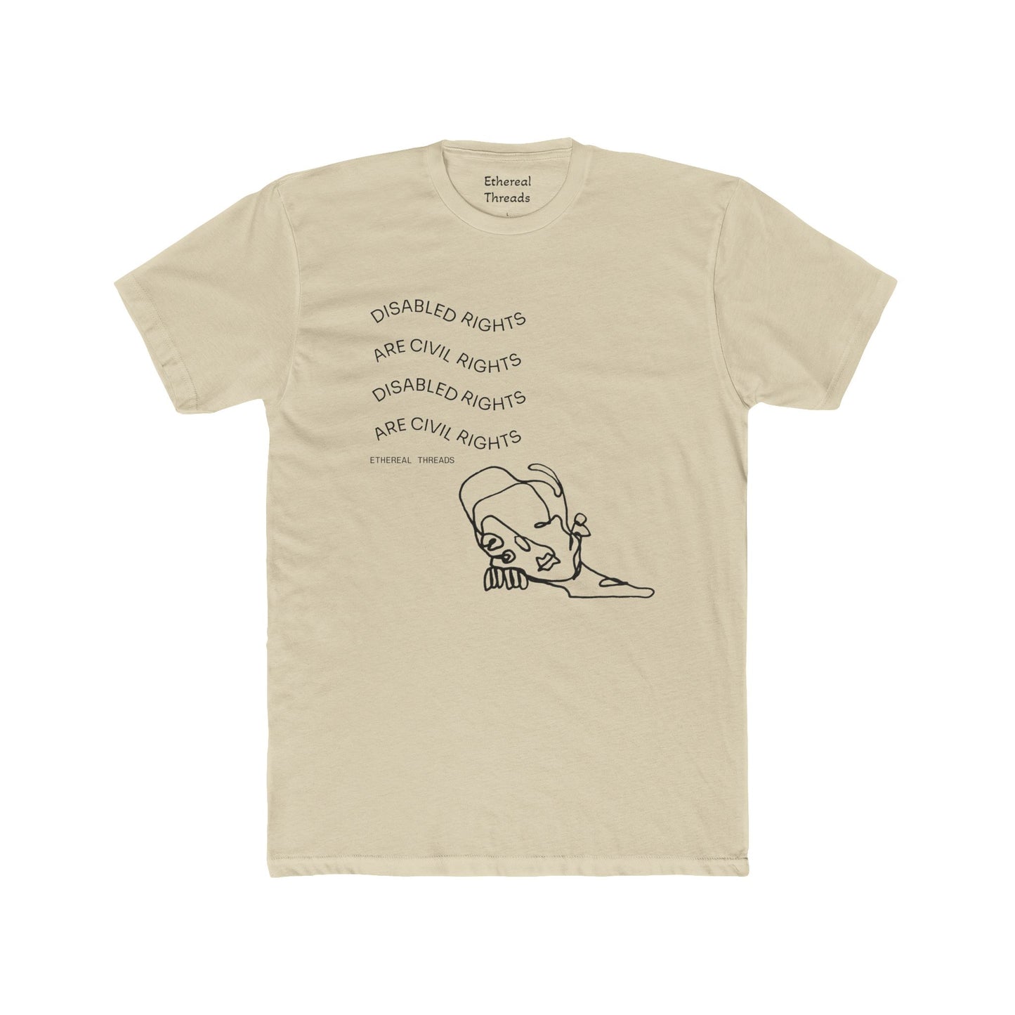 DISABILITY RIGHTS Unisex Cotton Crew Tee