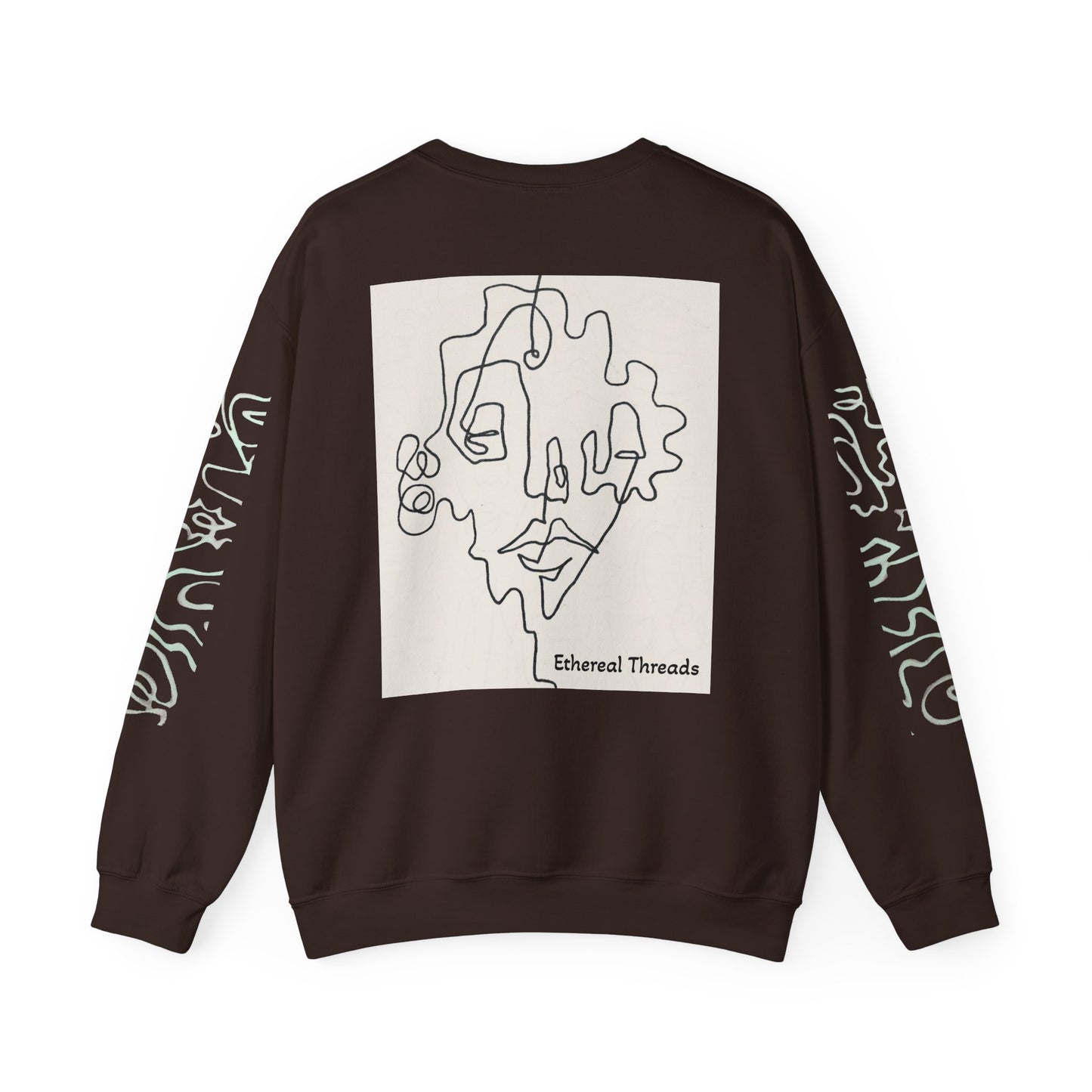 Up and Out- Single Line: Unisex Heavy Blend™ Crewneck Sweatshirt
