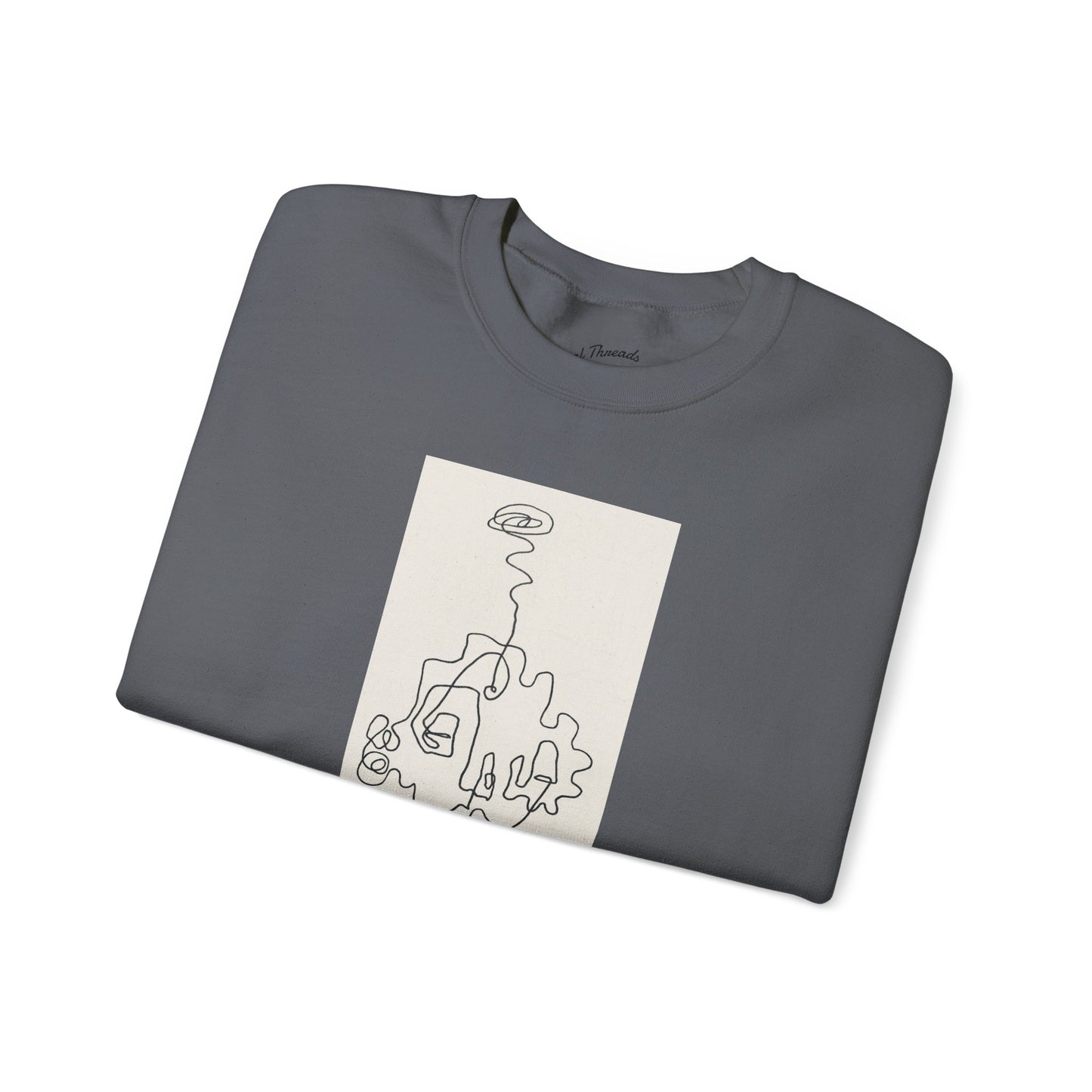 Up and Out- Single Line: Unisex Heavy Blend™ Crewneck Sweatshirt