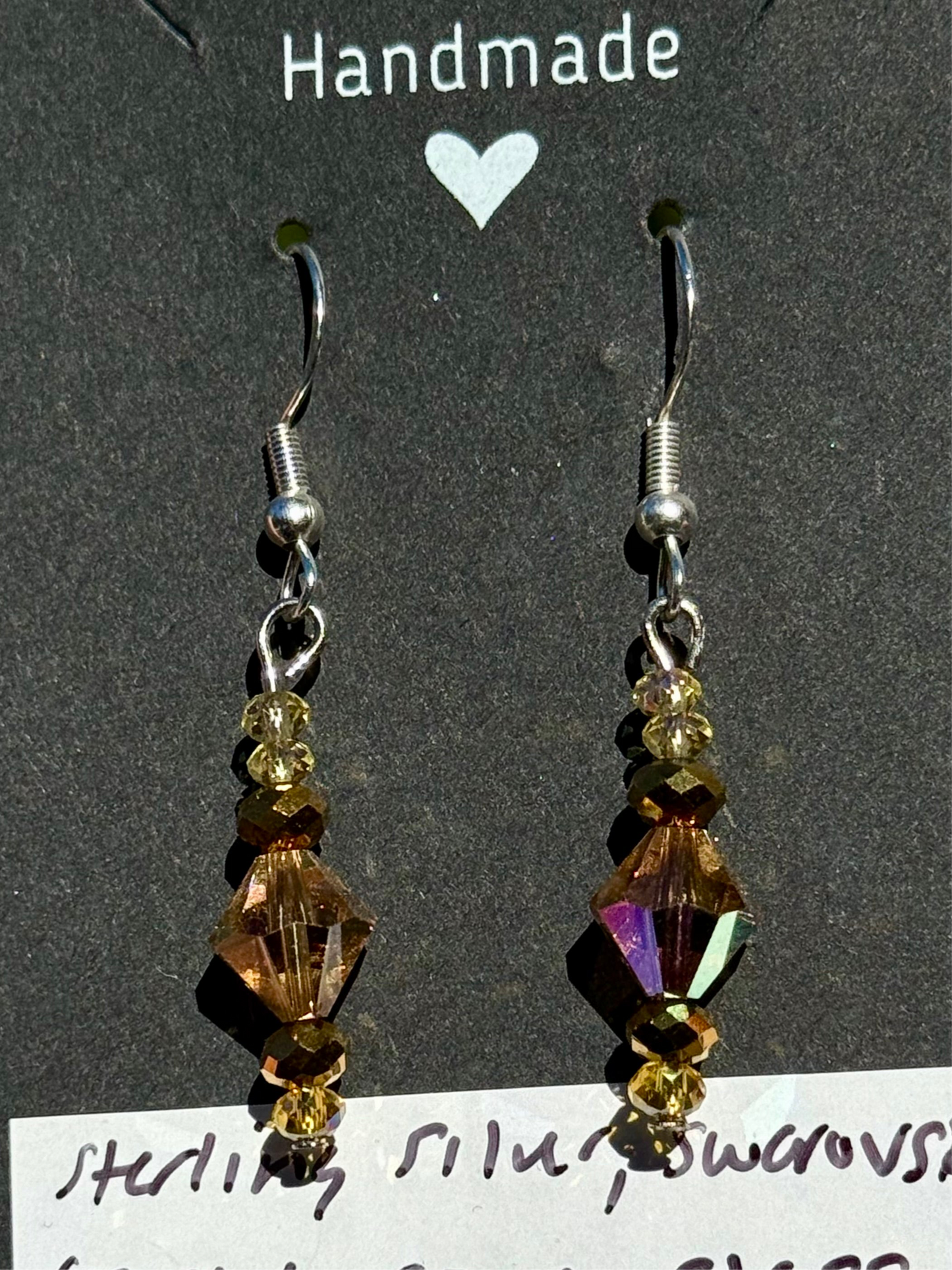 Vintage Swarovski Crystal, Czech glass and Sterling Silver