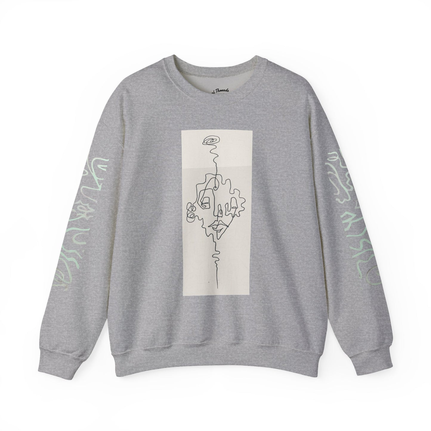 Up and Out- Single Line: Unisex Heavy Blend™ Crewneck Sweatshirt