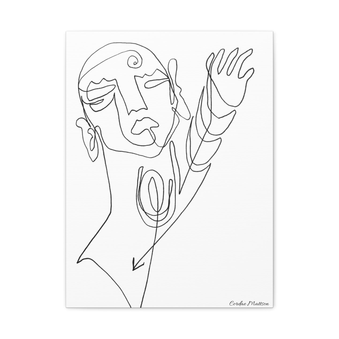 ‘Reaching’ Matte Canvas, Stretched, 1.25"