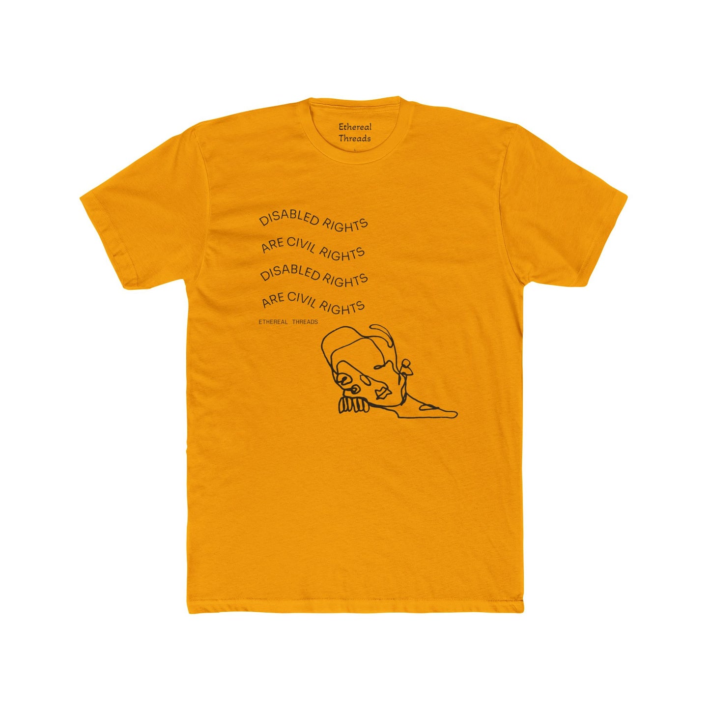 DISABILITY RIGHTS Unisex Cotton Crew Tee