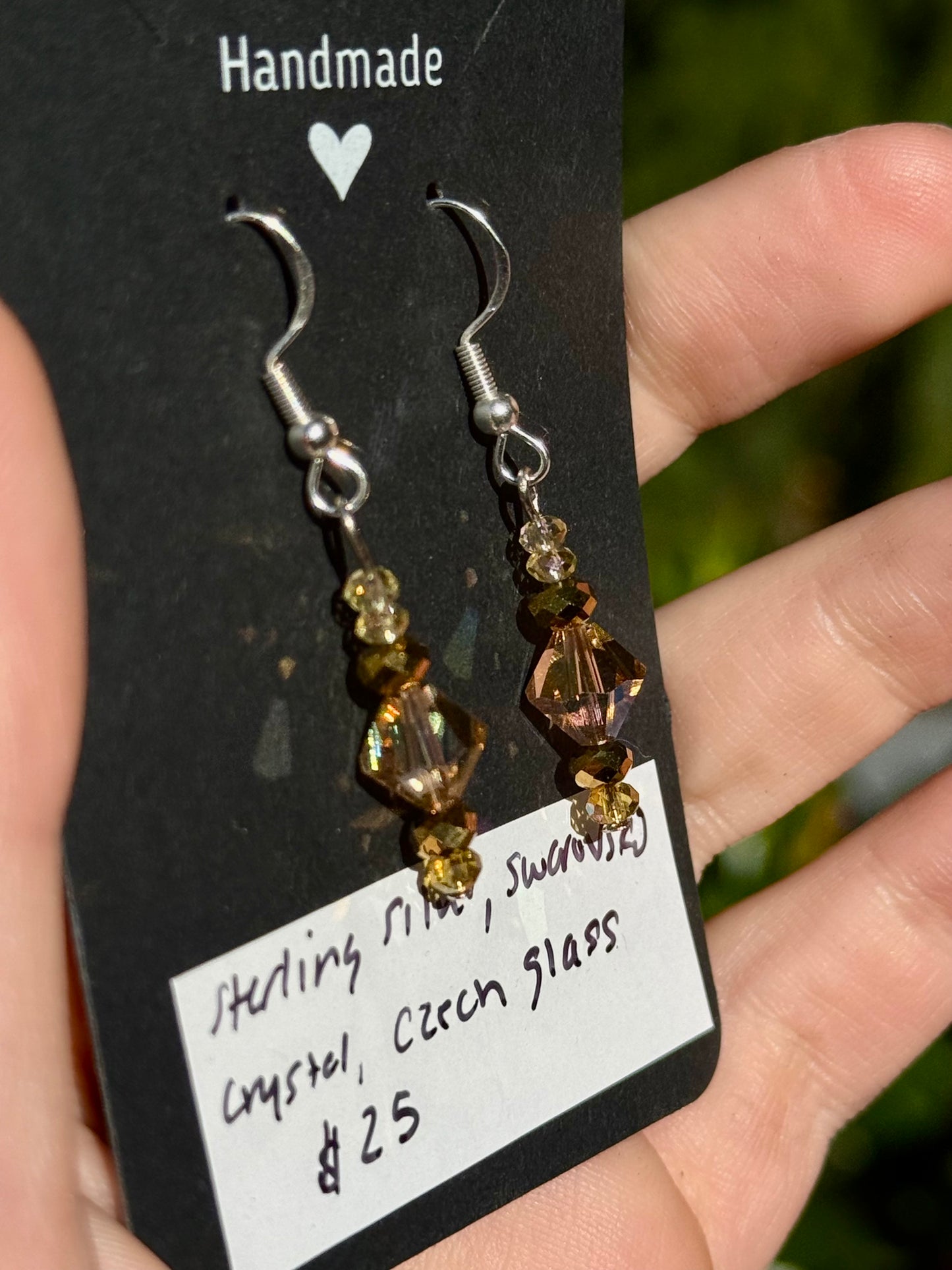 Vintage Swarovski Crystal, Czech glass and Sterling Silver