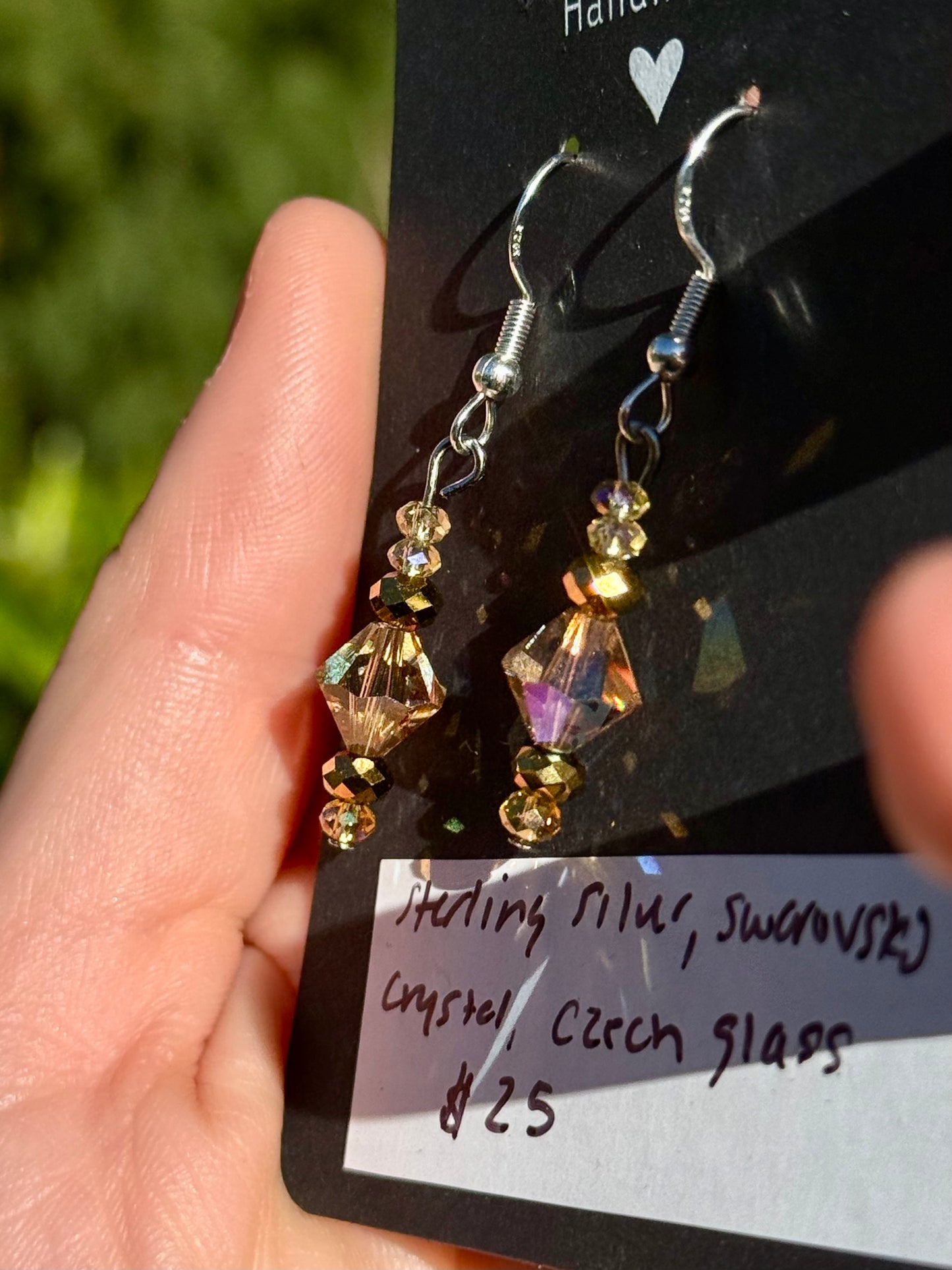 Vintage Swarovski Crystal, Czech glass and Sterling Silver