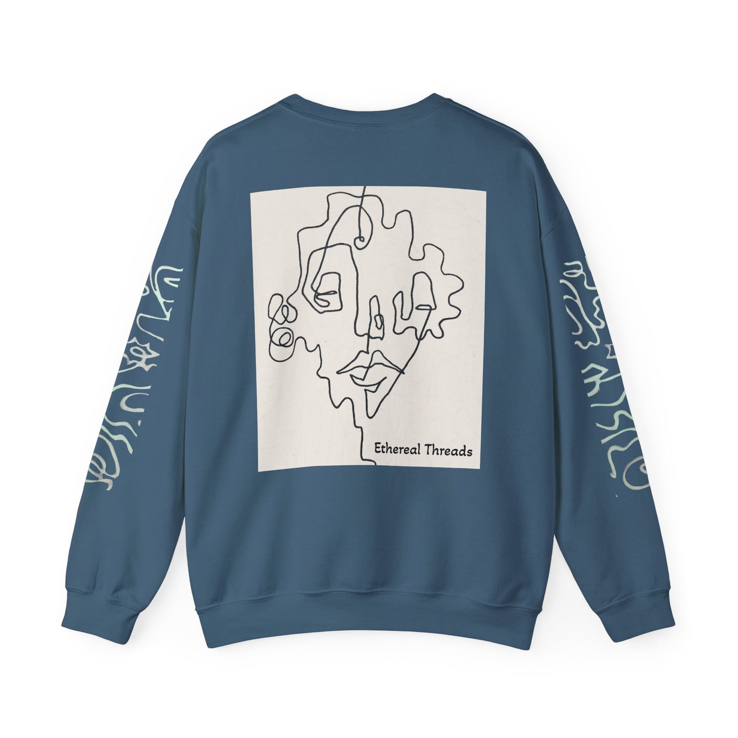 Up and Out- Single Line: Unisex Heavy Blend™ Crewneck Sweatshirt