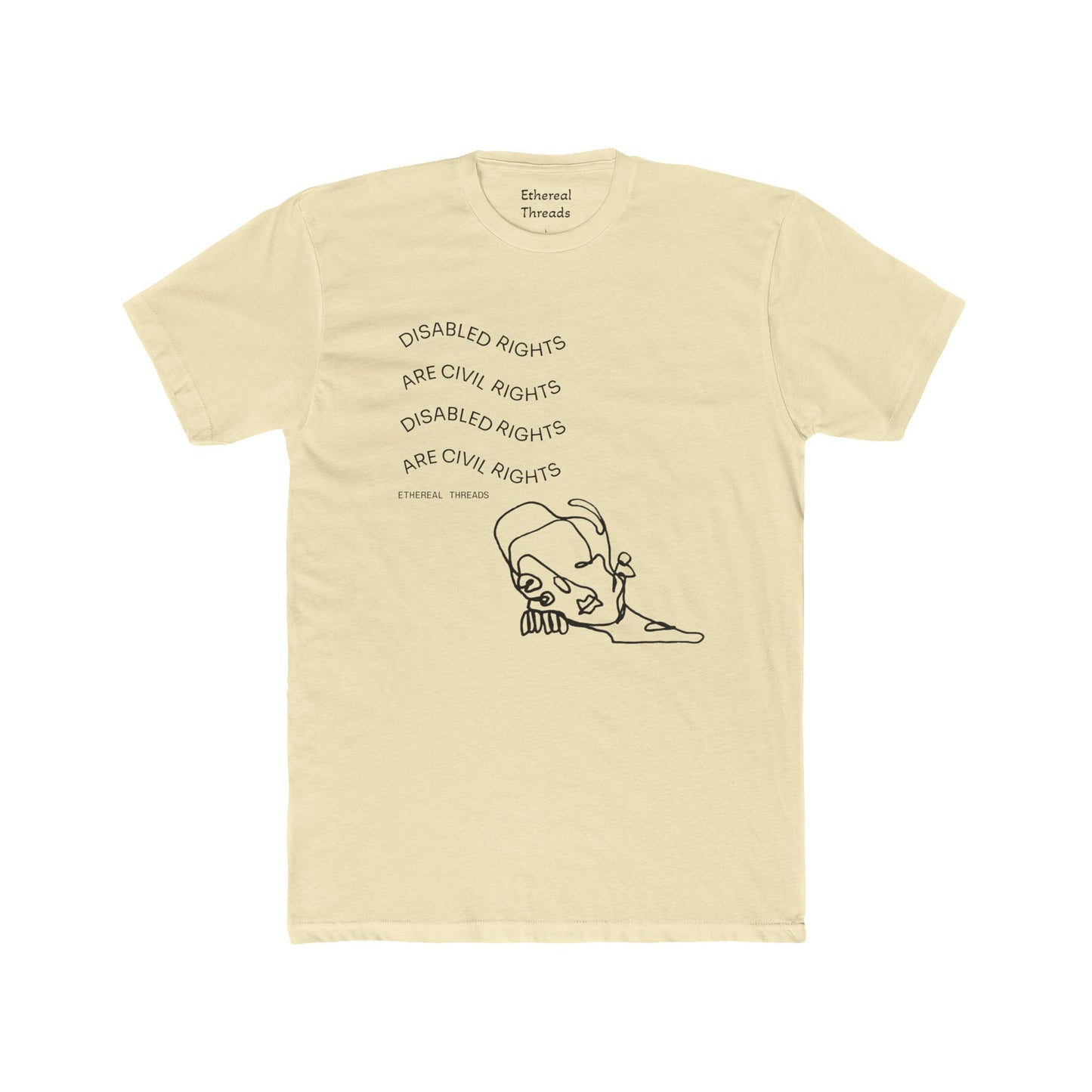 DISABILITY RIGHTS Unisex Cotton Crew Tee