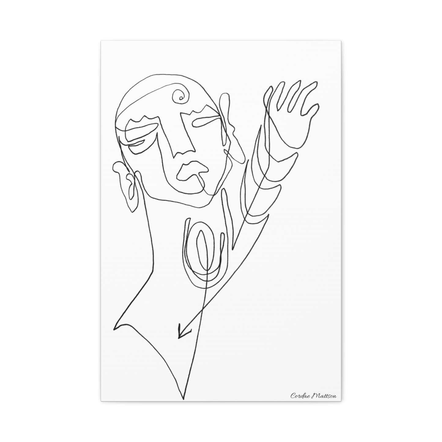 ‘Reaching’ Matte Canvas, Stretched, 1.25"