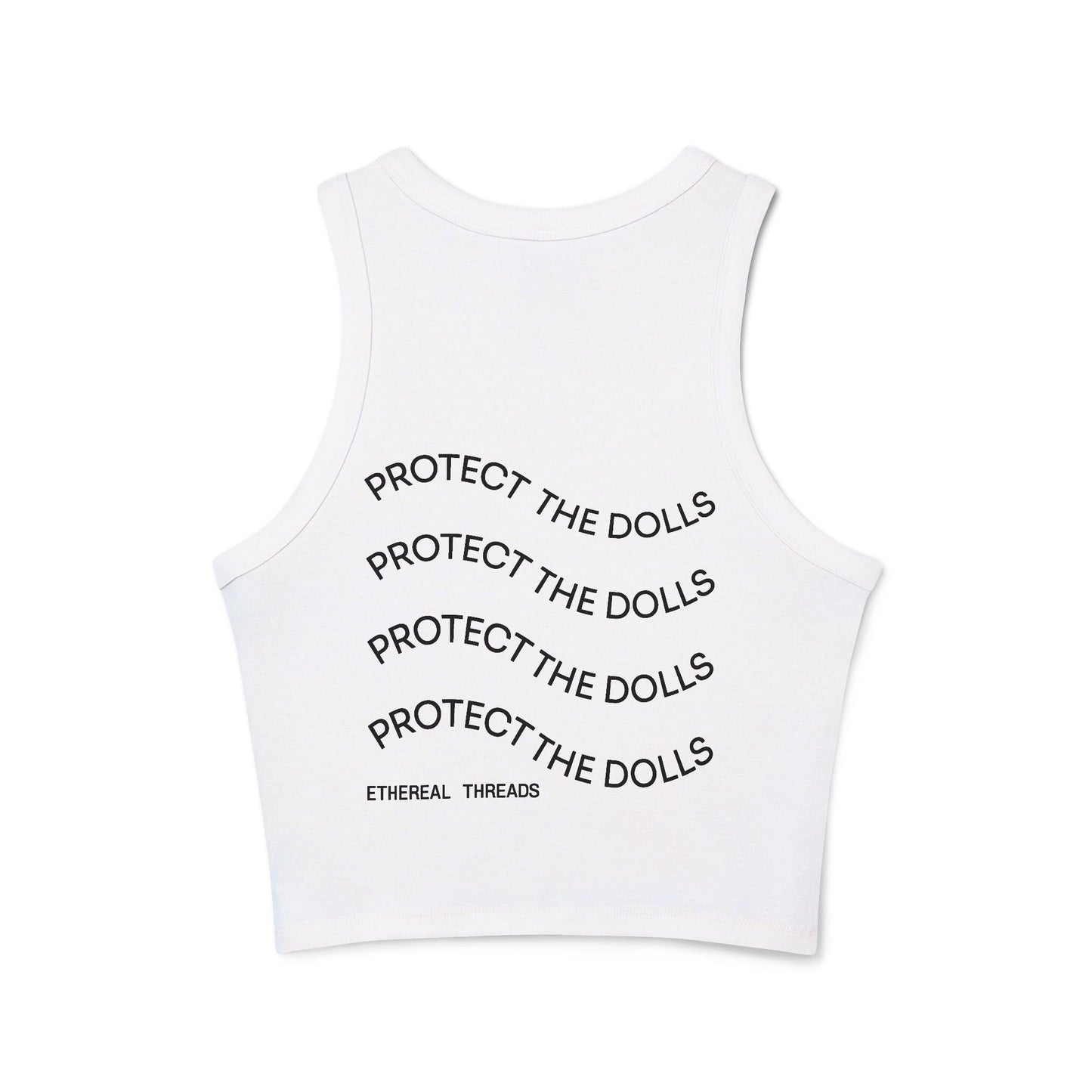 Support The Dolls Micro Rib Racer Tank Top
