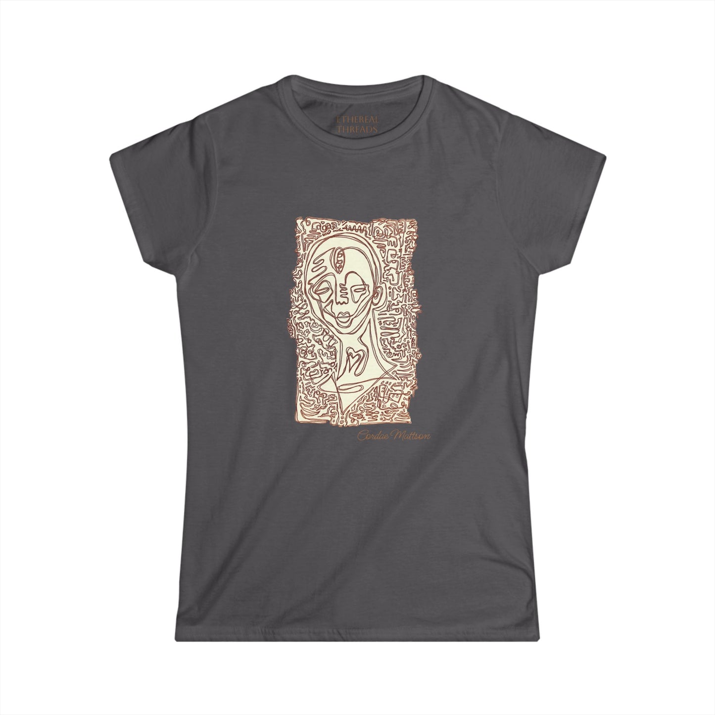 ‘Surrounding Energy’ - Femme Cut Softstyle Tee