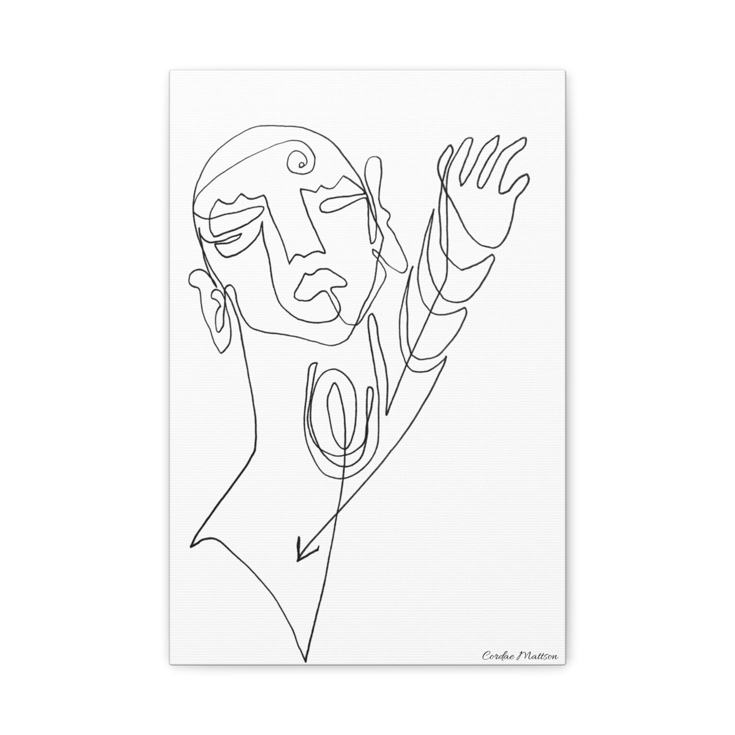 ‘Reaching’ Matte Canvas, Stretched, 1.25"