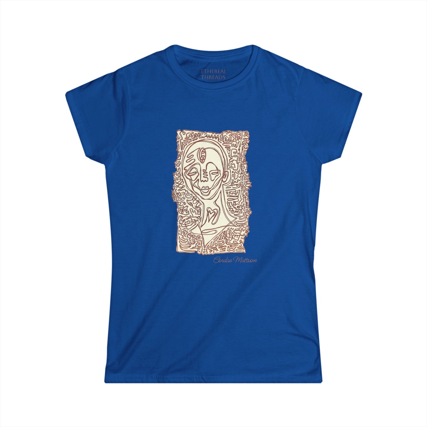 ‘Surrounding Energy’ - Femme Cut Softstyle Tee