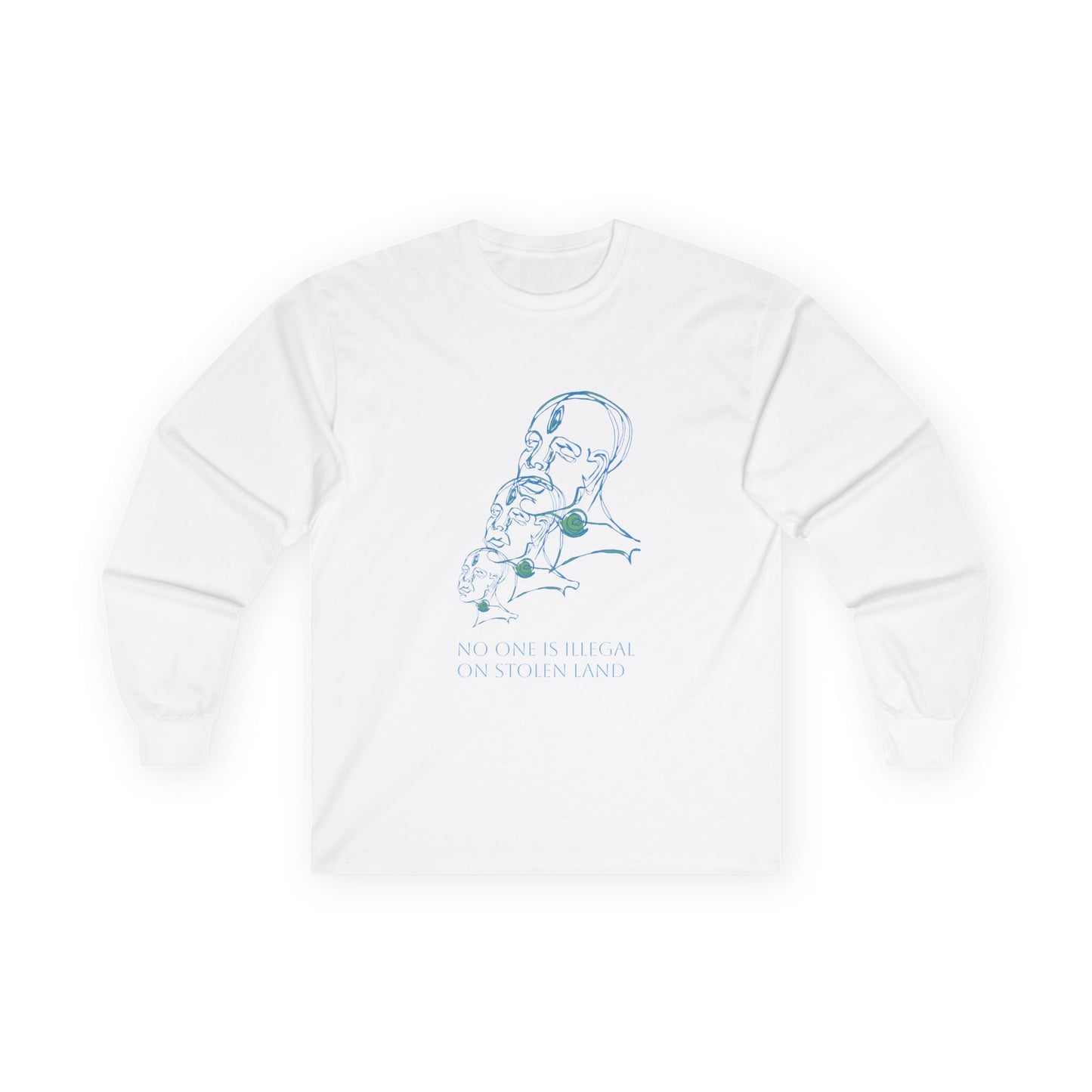 No One is Illegal on Stolen Land Long Sleeve Tee