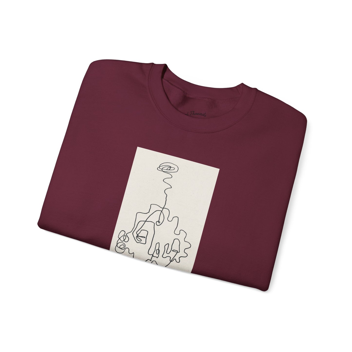 Up and Out- Single Line: Unisex Heavy Blend™ Crewneck Sweatshirt