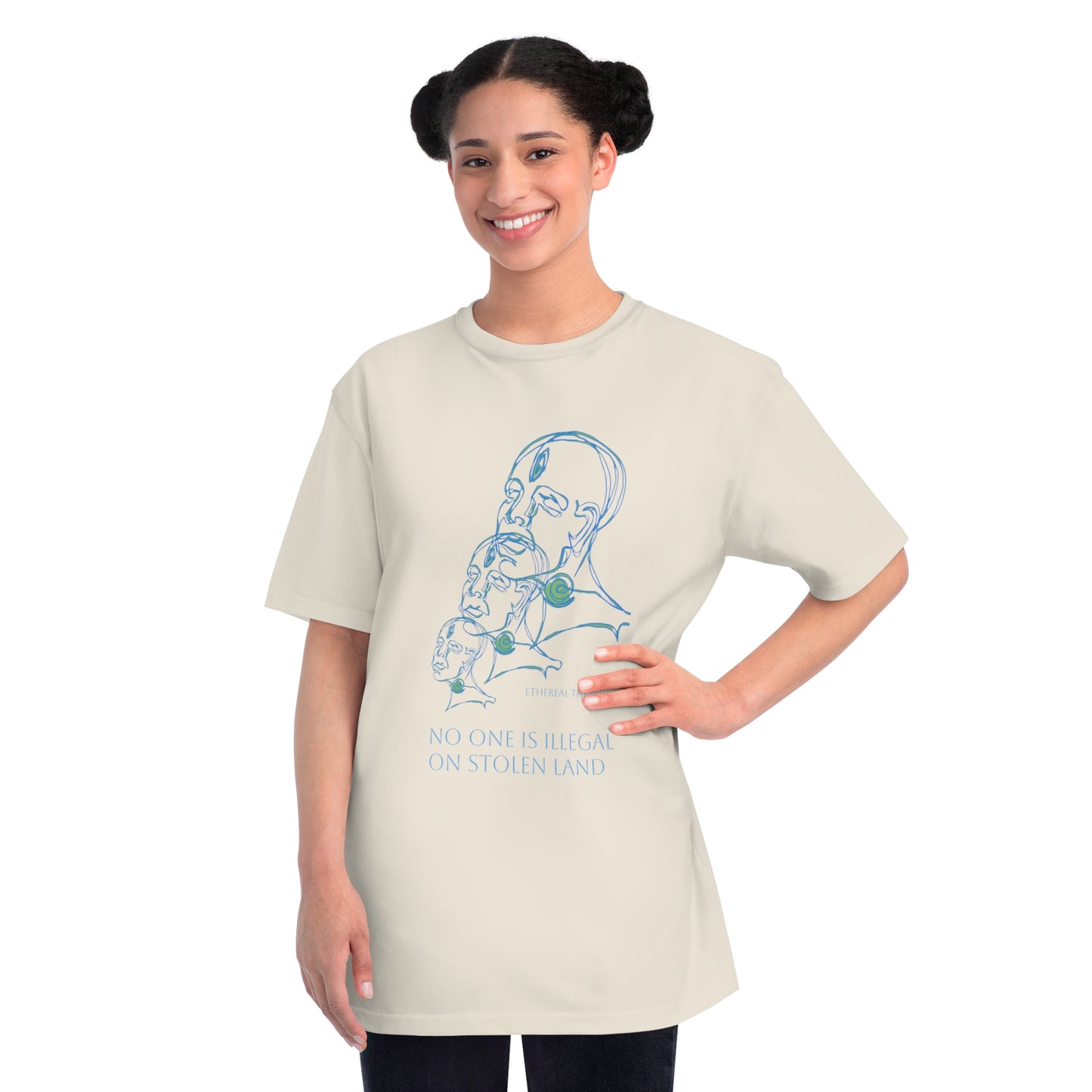 No one is illegal on stolen land- Organic Unisex Classic T-Shirt