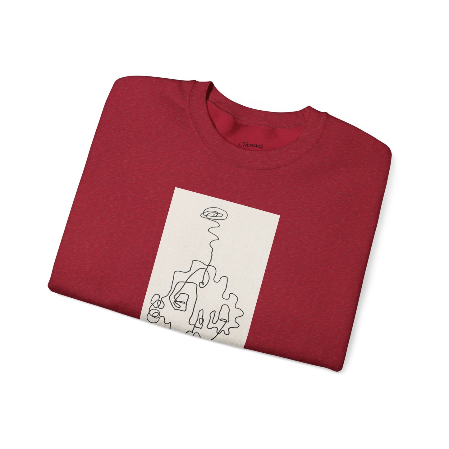 Up and Out- Single Line: Unisex Heavy Blend™ Crewneck Sweatshirt